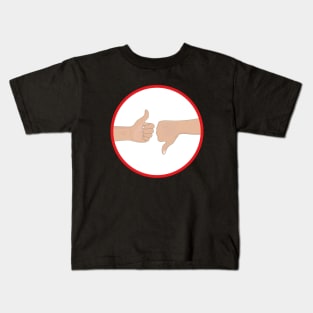 Thumb up and thumb down Kids T-Shirt